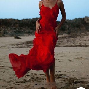 Rat & Boa Cecelia Red Maxi Dress - Size S